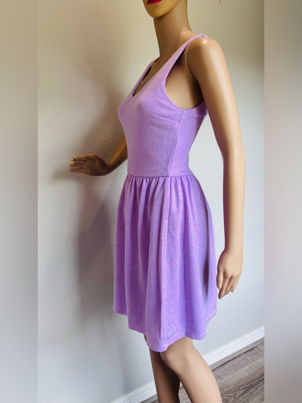 Everly Lavender Sleeveless V‑Neck Women Dress Lined NWOT - Picture 11 of 13